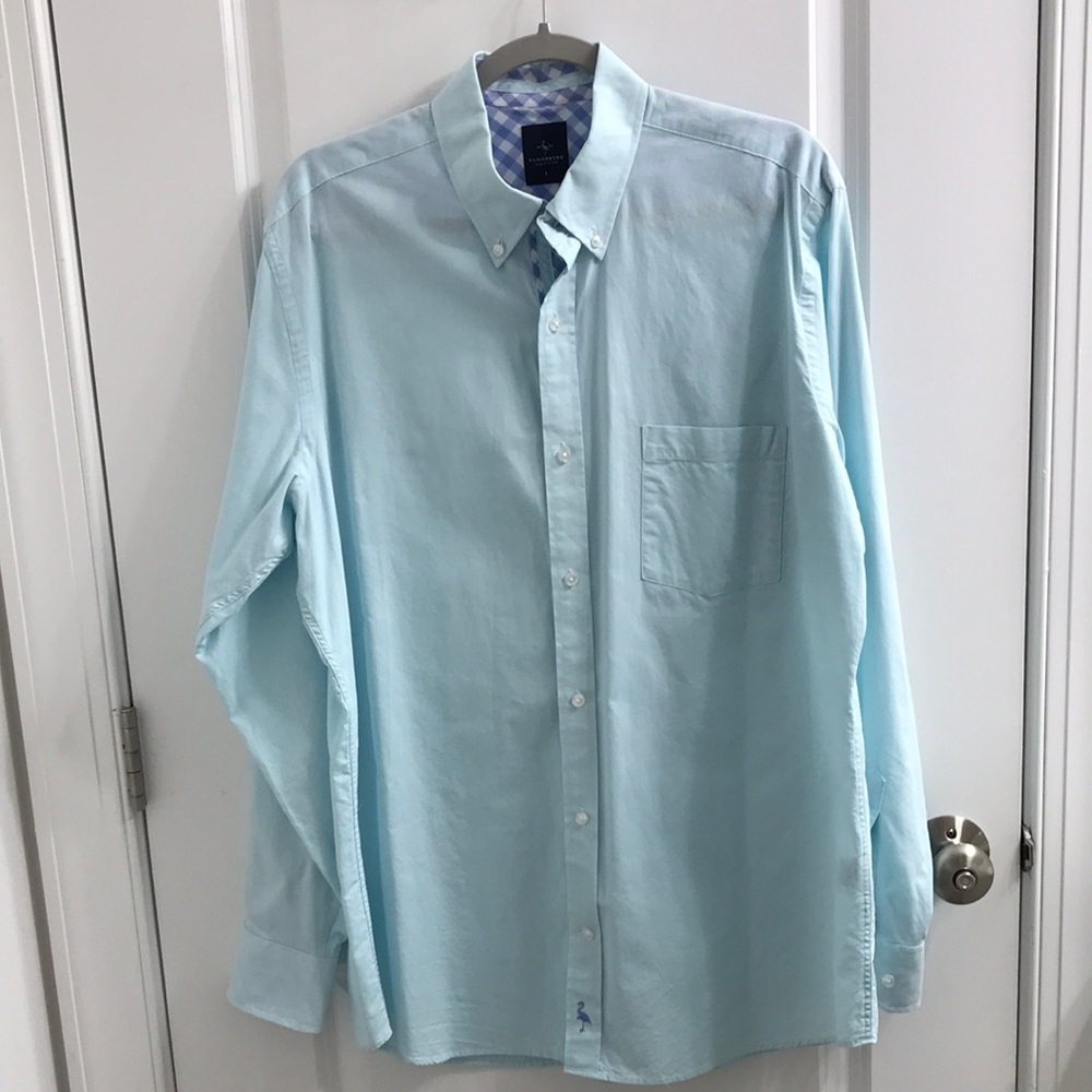 Tailorbyrd Green and Blue Casual Button Down Shirt